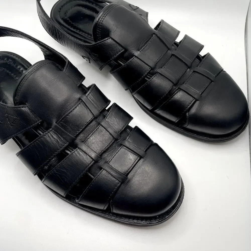 Allen Edmonds Men's Leather Fisherman Slingback Sandals 11 - Picture 3 of 14